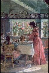 Verser le café du matin, 1906